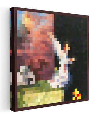 Tablofest Kare Kanvas Tablo The Void Piksel Minecraft Tablosu Ev Ofis Salon Duvar Dekoru