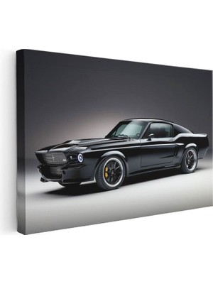 Tablofest Yatay Kanvas Tablo 1967 GT500 Klasik Amerikan Kası Ford Mustang Tablosu Ev Ofis Duvar Dekoru