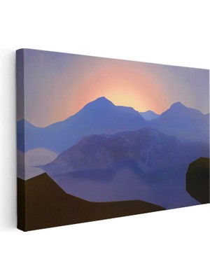 Tablofest Yatay Kanvas Tablo Sunset Dense Minecraft Tablosu Ev Ofis Salon Duvar Dekoru