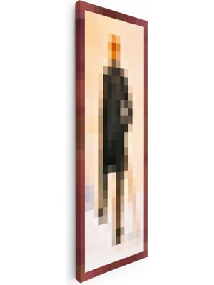 Tablofest Dikey Kanvas Tablo Panoramik Wanderer Piksel Minecraft Tablosu Ev Ofis Salon Duvar Dekoru