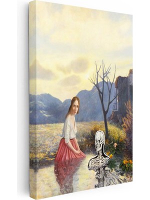 Tablofest Dikey Kanvas Tablo Pond Minecraft Tablosu Ev Ofis Salon Duvar Dekoru