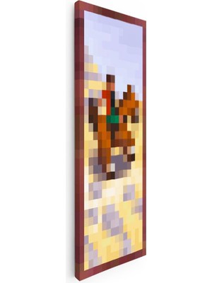 Tablofest Dikey Kanvas Tablo Panoramik Prairie Ride Piksel Minecraft Tablosu Ev Ofis Salon Duvar Dekoru