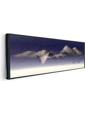 Tablofest Yatay Panoramik Kanvas Tablo Lowmist Piksel Minecraft Tablosu Ev Ofis Salon Duvar Dekoru