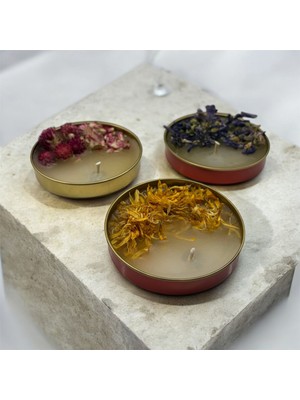 The Little Nature The Lıttle Nature Minik Bahçe 3' Lü Mum Seti ( Ud Ağacı , Vanilya , Tarçın Kokulu )