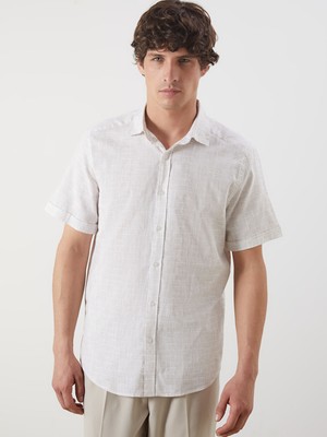 Lc Waikiki Yeni Sezon Slim Fit Kısa Kollu Desenli Erkek Gömlek