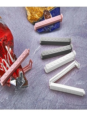 Daisy Poşet Kilidi Plastik Torba Klipsli Poşet Mandalı 6 'lı Paket