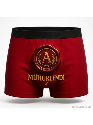 Onudabunuda Baskılı Erkek Boxer Mühürlendi Desenli Komik Eğlenceli Mizahi Esprili Pamuklu Likralı Rahat Kesim