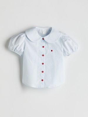 Lc Waikiki Yeni Sezon Bebe Yaka Kız Çocuk Pamuklu Gömlek