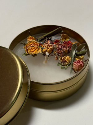 The Little Nature The Lıttle Nature Petra Dekoratif Hediyelik Jojoba Kokulu Kutu Mum, Doğal El Yapımı Dekoratif