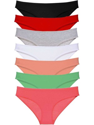 Beruflic 7 Adet Süper Eko Set Likralı Kadın Slip Külot Set 6