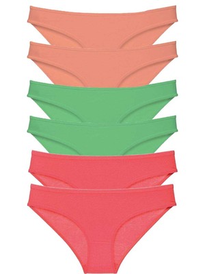 Beruflic 6 Adet Süper Eko Set Likralı Kadın Slip Külot 549