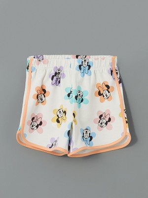 Lc Waikiki Yeni Sezon Minnie Mouse Baskılı Kız Çocuk Şort