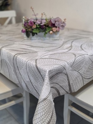 Başak Ev Tekstili Yumuşak Dokulu Kalın Pvc Masa Örtüsü – Tüy Desenli,kolay Temizlenebilir,kaydırmaz& Silinebilir