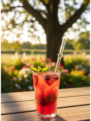 MHT 6'lı Karakterli Cam Pipet Serisi - Göz Figürlü Şeffaf Cam Pipet