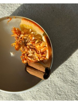 The Little Nature The Lıttle Nature Marrakech Dekoratif Hediyelik Tarçın Kokulu Kutu Mum, Doğal El Yapımı