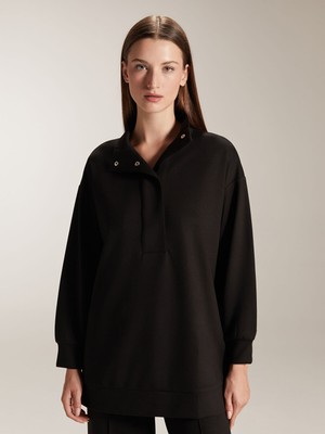 Lc Waikiki Yeni Sezon Dik Yaka Oversize Kadın Sweatshirt Tunik