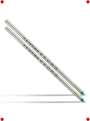 Calperia Tükenmez Kalem Yedek Mürekkebi - Kırmızı, Ince Uç