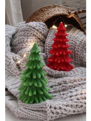 The Little Nature The Lıttle Nature Noel Serisi Çam Ağacı Mum | El Yapımı Dekoratif Mum