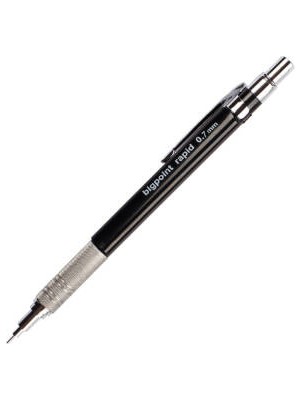 Bigpoint Rapid Versatil Kalem, 0.7 Mm, Metal Uçlu, Siyah