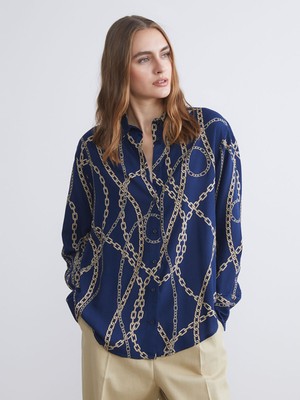 Lc Waikiki Yeni Sezon Desenli Kadın Gömlek