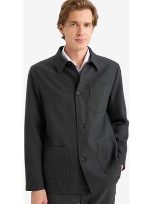 DeFacto Regular Fit Pamuk Astarlı Blazer Ceket G7970AX25WN