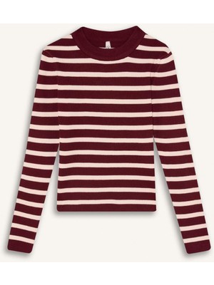 DeFacto Çizgili Kazak Kız Çocuk G6975A826SP