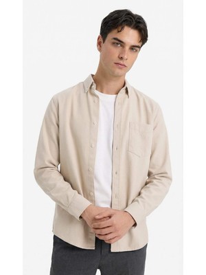 DeFacto Regular Fit Gabardin Gömlek F1261AX26SP