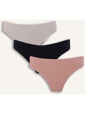 DeFacto Ribana 3’lü Slip Külot H0160AX26SP