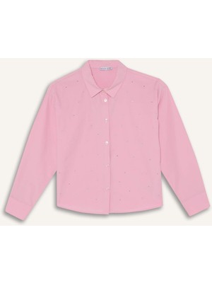 DeFacto Kız Çocuk Poplin Gömlek G7044A826SP
