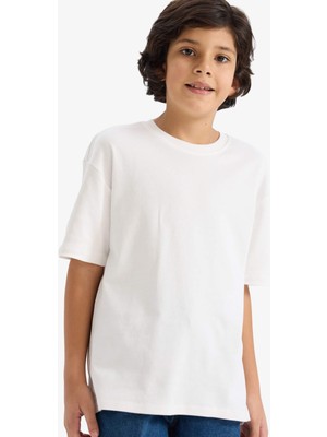 DeFacto Oversize Kalın Kumaş Tişört Erkek Çocuk G6486A826SM