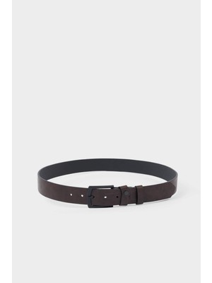 DeFacto Erkek Dikdörtgen Toka Suni Deri Günlük Kemer H0298AXNS