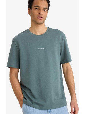 DeFacto Nefes Alabilen Baskılı Tişört F8093AX26SP