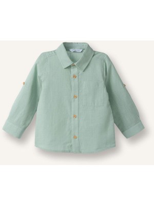 DeFacto Flamlı Poplin Gömlek Erkek Bebek G7092A526SP
