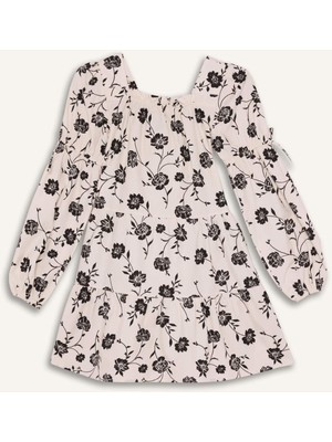 DeFacto Kız Çocuk Çiçekli Pamuklu Elbise G7721A826SP