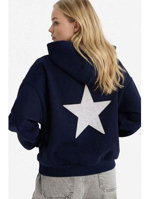 DeFacto Oversize Kapüşonlu Kalın Kumaş Sweatshirt G7628AX25CW