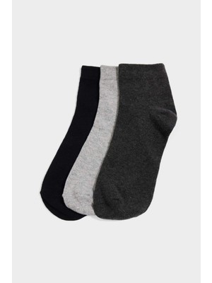 DeFacto Erkek 3'lü Pamuklu Soket Çorap E9971AXNS