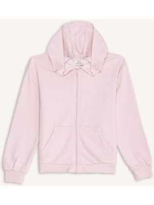 DeFacto Kapüşonlu Fermuarlı Sweatshirt Kız Çocuk F3856A825AU