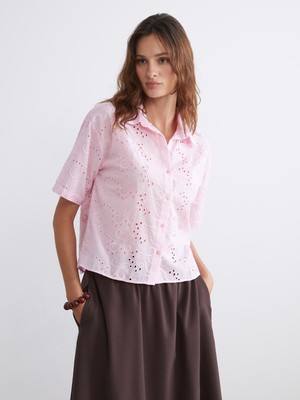 Lc Waikiki Yeni Sezon Ajurlu Brode Kadın Gömlek