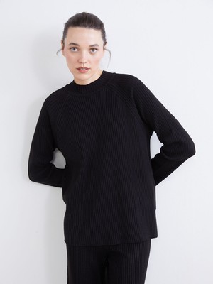 Lc Waikiki Yeni Sezon Bisiklet Yaka Oversize Kadın Triko Kazak