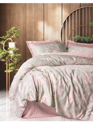 Elma Shop Betula Pudra Saten Nev Takımı Çift Kişilik