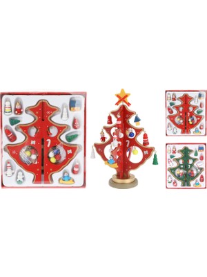 Boyner Evde Çok Renkli Dekoratif Obje Xms Ahşap Ağaç Melek Dekorlu 18CM