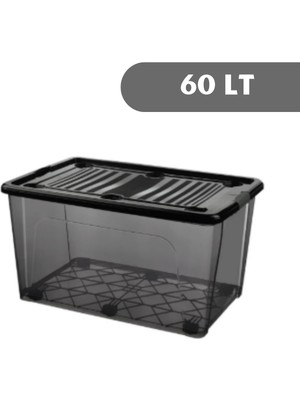 Loremp 60 Lt Antrasit Saklama Kutusu Saklama Kabı Depolama Düzenleme