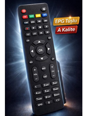 onlinekordon Türksat Kablo Tv Uyumlu Epg Tuşlu A Kalite Akıllı Kumanda – Ergonomik Tasarım, Dayanıklı Tuş Yapısı