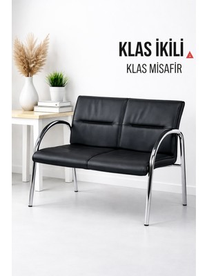 YRN Ofis Ikili Bekleme Koltuk Ofis Bekleme Sandalyesi