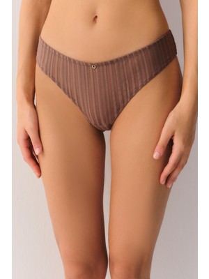 Suwen Stripe Basics String Külot