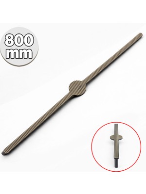 Badem10 Saral Çizgili Soft Antik Sarı Çekmece Kulp 800 mm Gardrop Dolap Vestiyer Mutfak Banyo Mobilya Kulbu