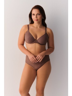 Suwen Stripe Basics Balkonet Toparlayıcı Desteksiz Balenli Sütyen