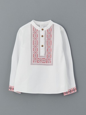 Lc Waikiki Yeni Sezon Işlemeli Erkek Çocuk Gömlek