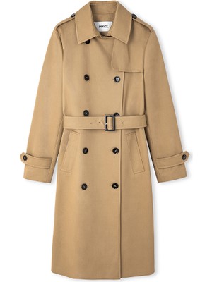 İpekyol Kuşaklı kruvaze trençkot IS1260011021003