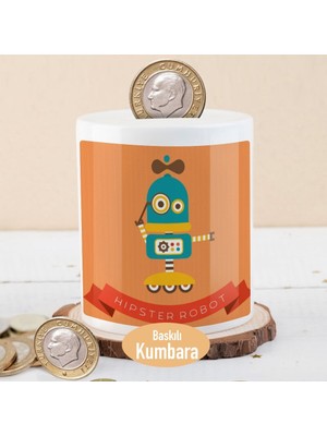 Asilmeydan Hipster Sevimli Robot Para Birikim Kumbarası-2147491827